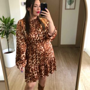 VESTIDO PRINT CARAMELO