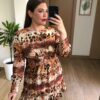 VESTIDO PRINT TEJA