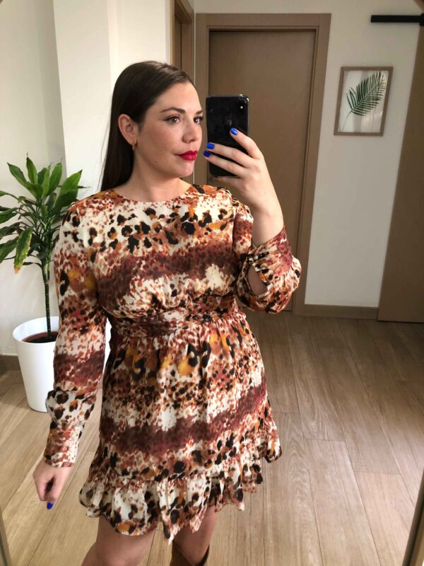 VESTIDO PRINT TEJA