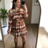 VESTIDO PRINT TEJA - Imagen 2